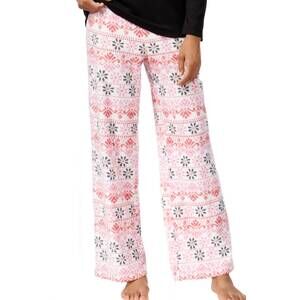 NEW CHARTER CLUB LUXURY women's printed pajama pants in holidy fair